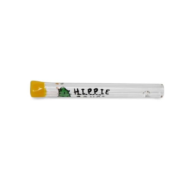 Hippie Bong Incalmo Glass Tip - Yellow Flat Mouthpiece