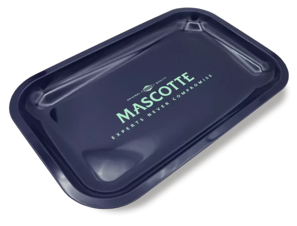 Mascotte Rolling Tray - Pattern Blue - Durable Metal Tray for Smooth Rolling Sessions.