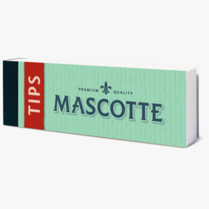 Mascotte original paper tips, white tips, no chemical, 50 tips, dutch quality, perfect for slim size papers