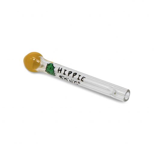 Hippie Bong Incalmo Glass Tip - Yellow Round Mouthpiece